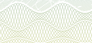 green guilloches fine lines point security